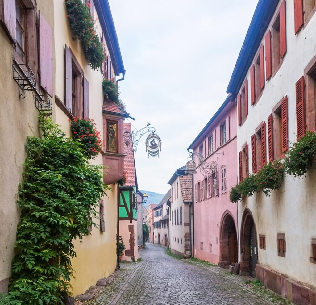 InTravel - Road trip Keski-Euroopassa - Varsova, Torun, Berliini, Alsace Katumaisema vanhassa viinikylässä Ranskan Alsacessa | Automatkailua Euroopassa | InTravel