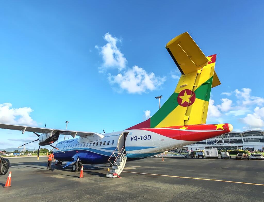 Air Caribbean lentokone | Upeiden rantojen Virgin Gorda Brittiläisillä Neitsytsaarilla | InTravel blogi