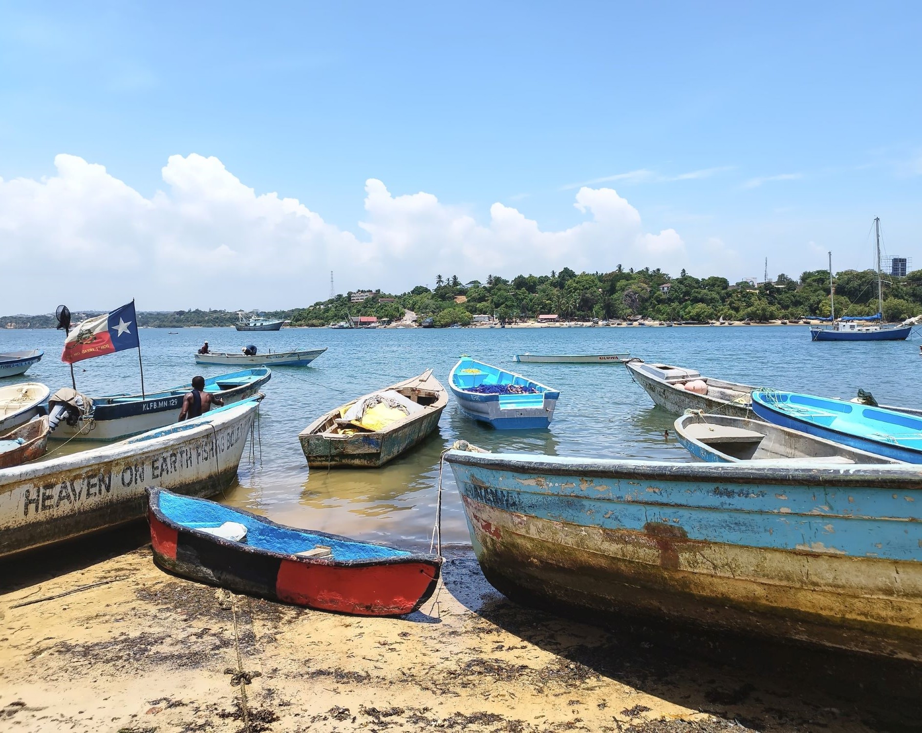 InTravel - Kilifi Kenian rannikolla ja Afrikka-yhteenveto Kalastusveneitä Kilifi Creekilla | Kilifi on rento biitsikohde Kenian rannikolla | InTravel