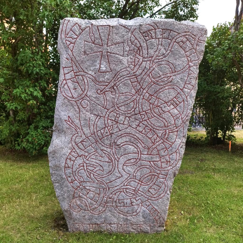 Rune stone in Uppsala, Sweden | road trip | InTravel